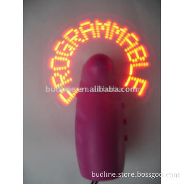 Self-Programmable Message Mini Fan